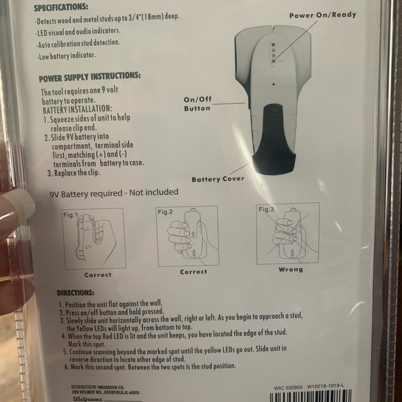 Complete Home stud finder new in package - Picture 2 of 2